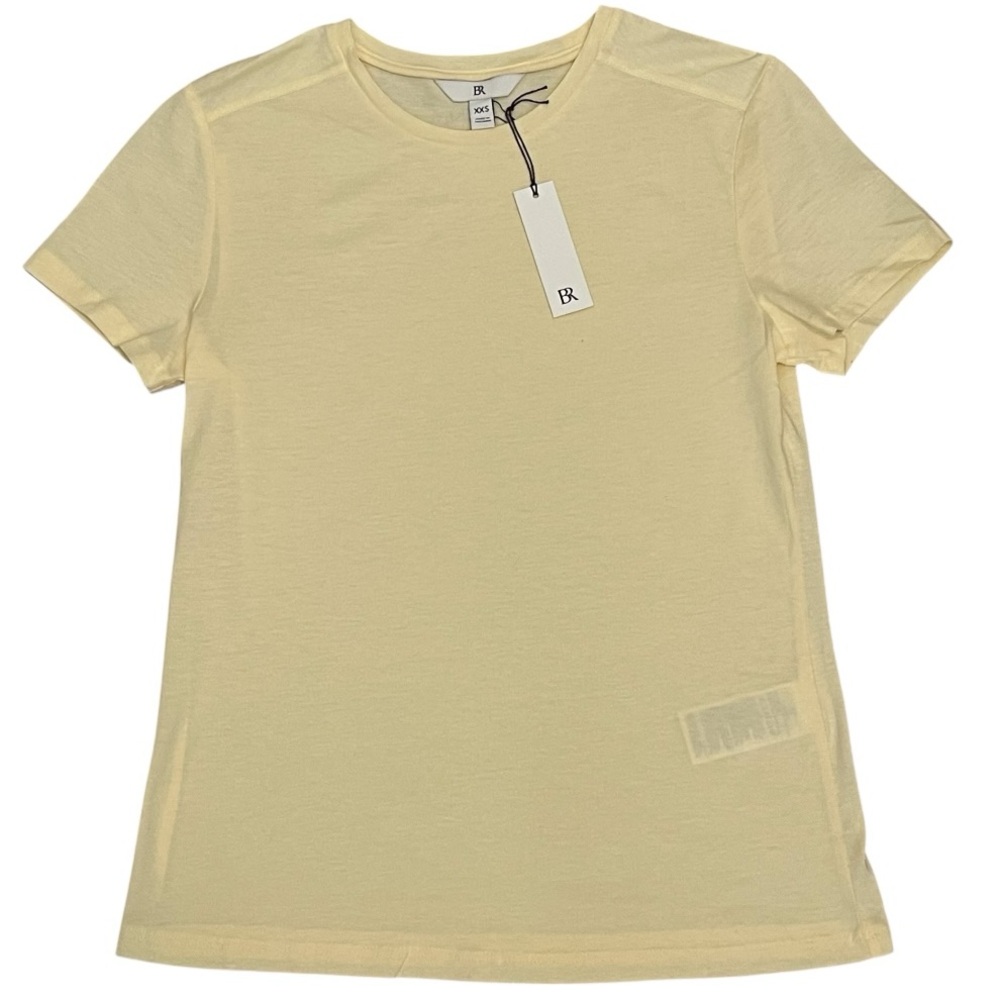 Banana Republic Supima Crewneck TShirt Size XXSmall in Yellow New